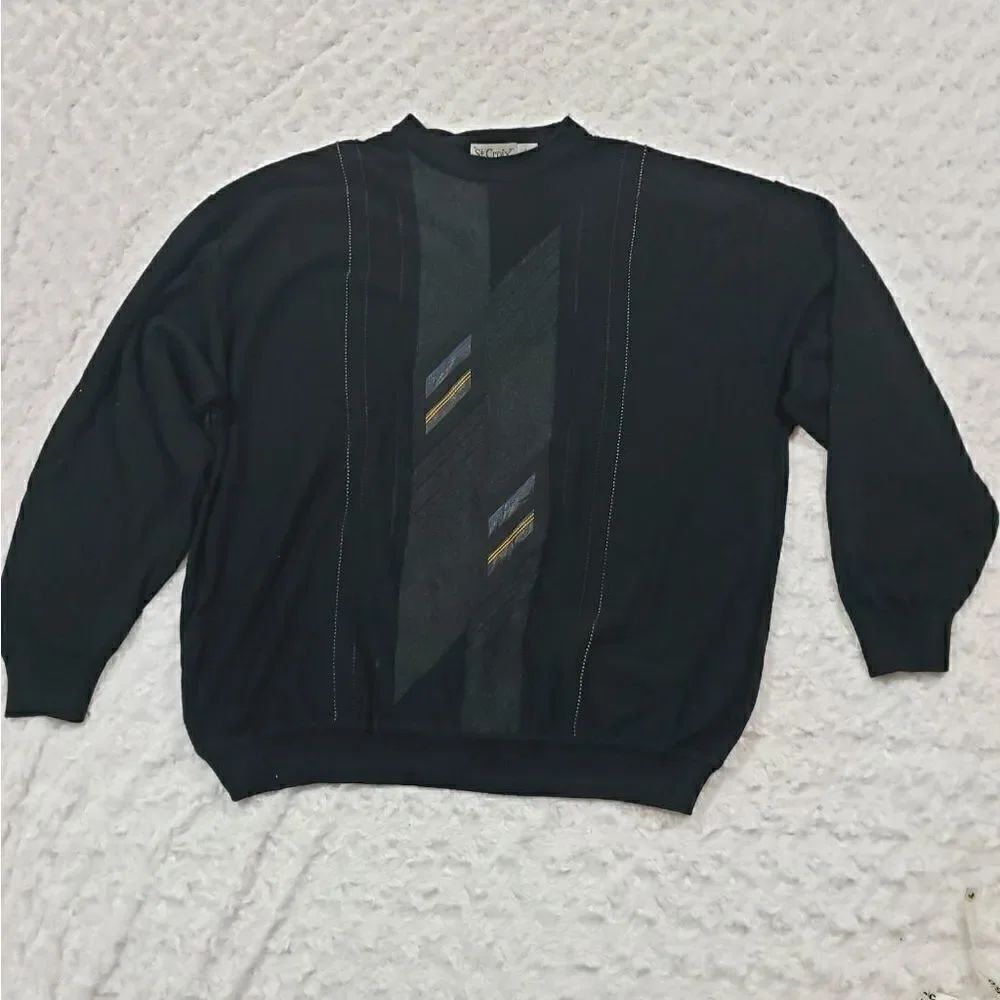 Vintage Grandpa Sweater Wool Blend Size Large St Croix Knits